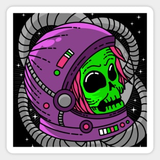 Space Skull Astronaut Magnet